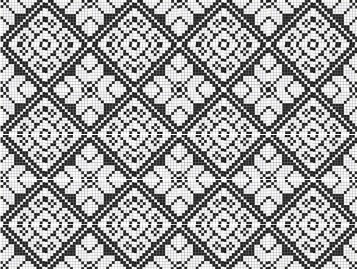 Vallelunga Cava Mosaico Fiore 1.5x1.5 30x30