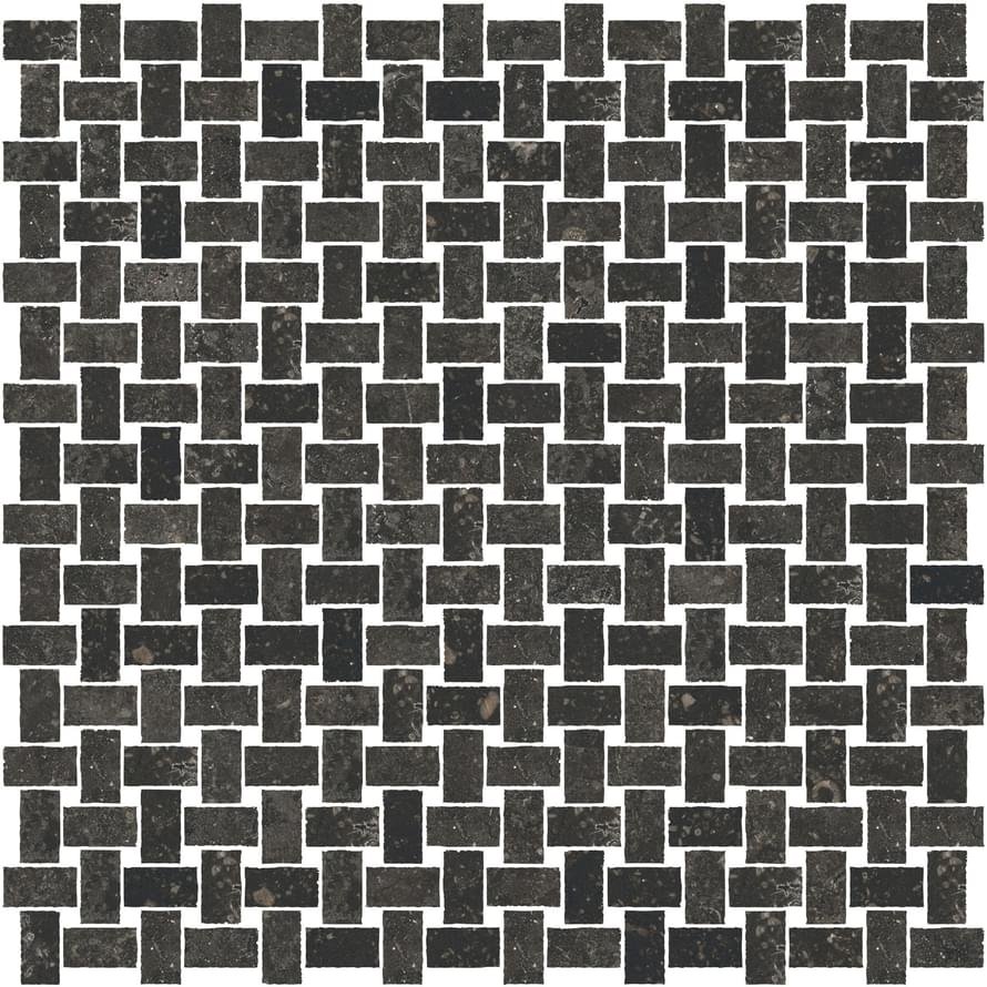 Vallelunga Petra Noire Mosaico Intreccio 30x30
