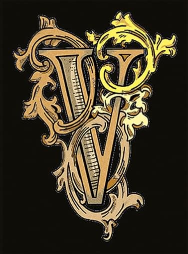 Versace Alphabet Lettera Nera V 14.5x19.4