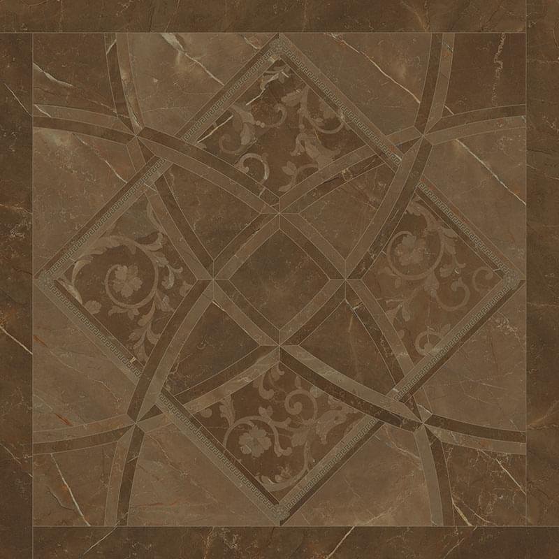 Versace Emote Fondo Intarsio Pulpis Marrone Ret. 78x78