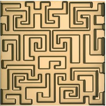 Versace Greek 3D Pvd Oro 40x40