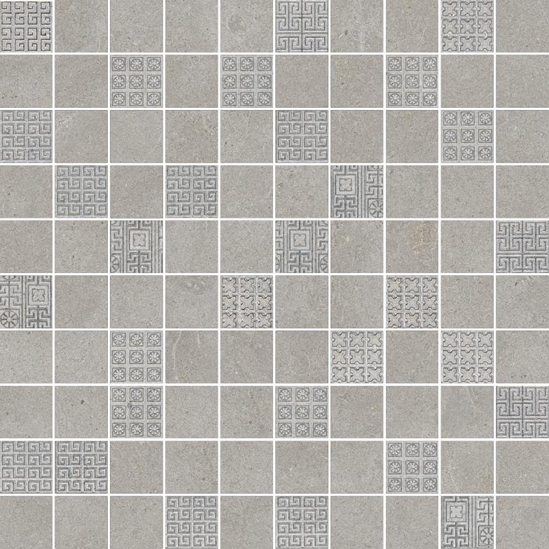 Versace Greek Mosaici T100 Decorato Grigio 40x40