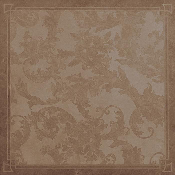 Versace Marble Cassetonato Foglia Marrone 58.5x58.5