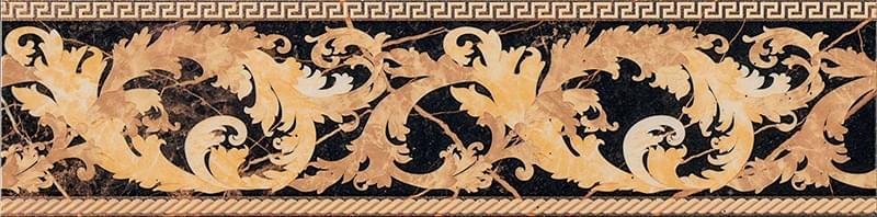 Versace Marble Fascia Barocca Nero Lev 14.4x58.5