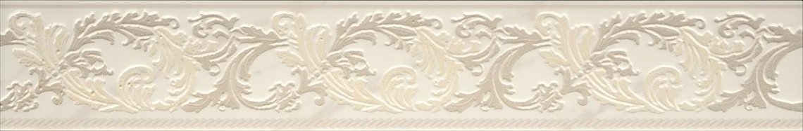 Versace Marble Fascia Barocchina Bianco 9.6x58.5 Versace Marble Fascia Barocchina Bianco 9.6x58.5