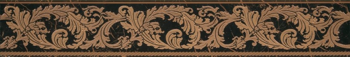 Versace Marble Fascia Barocchina Nero 9.6x58.5 Versace Marble Fascia Barocchina Nero 9.6x58.5