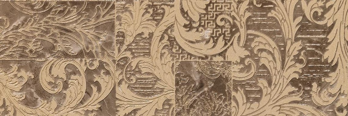 Versace Marble Fascia Patchwork Marrone 19.5x58.5 Versace Marble Fascia Patchwork Marrone 19.5x58.5