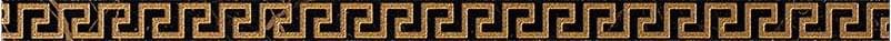 Versace Marble Listello Greca Nero Sabbia 2.7x58.5
