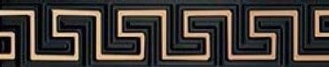 Versace Olympus Listello Greca Oro Nero 10x50