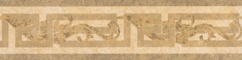 Versace Palace Gold Fascia Foglia Beige 9.8x39.4