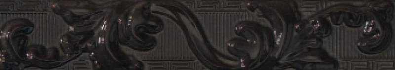 Versace Palace Gold Fascia Foglia Black 7x39.4