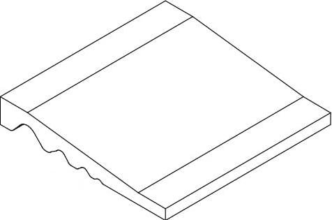 VitrA Color Ral 0809005 Cream Shower Inclined Edge 10x10