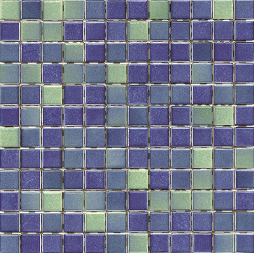 VitrA Colorline Dark Blue-Green Mix 8 Glossy Nn 2.5x2.5 30x30