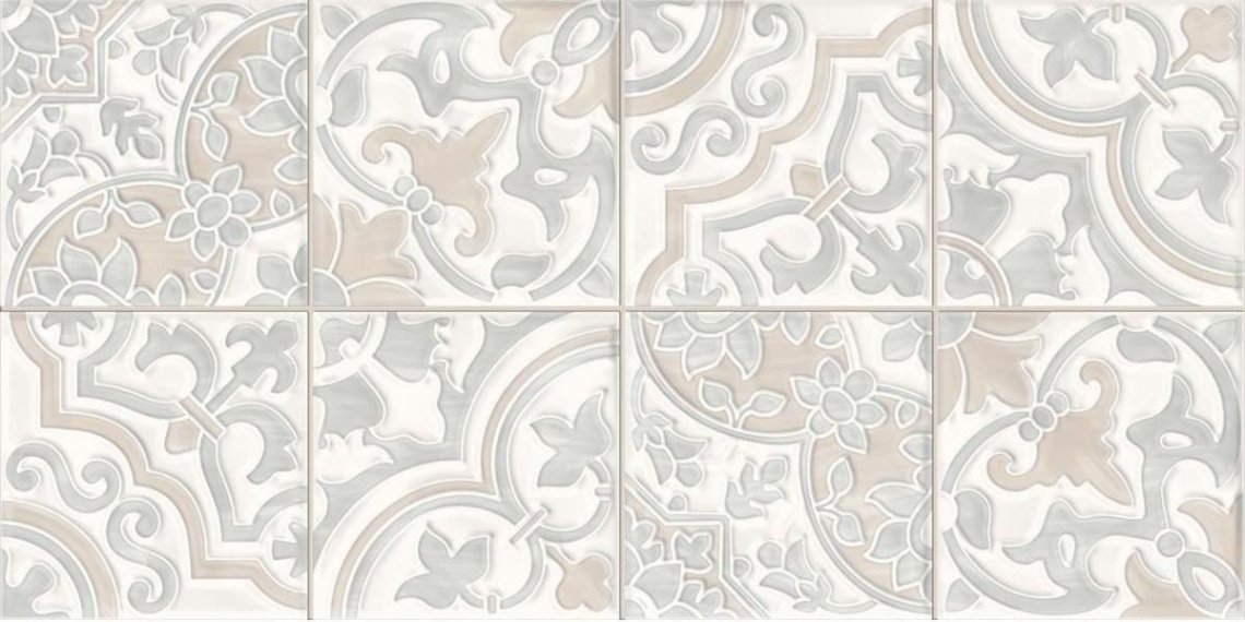 VitrA CraftMix Sand Scored Artisan Decor Patchwork Glossy 30x60
