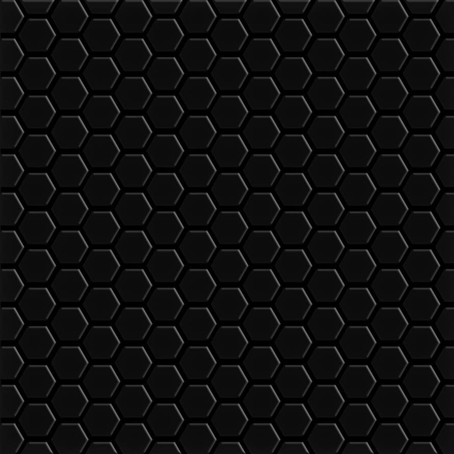 VitrA Miniworx Ral 0001500 Black Hexagon Matt Nn 2.5x2.5 30x30
