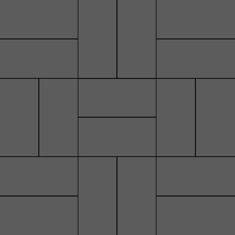 VitrA Miniworx Ral 0005500 Dark Grey Crosshatch Matt Nn 5x10 30x30