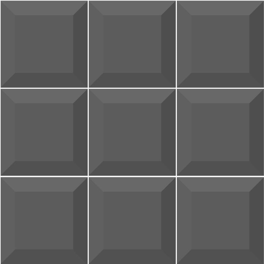 VitrA Miniworx Ral 0005500 Dark Grey Metro Glossy Nn 10x10 30x30