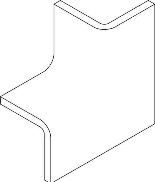 VitrA Miniworx Ral 5500 Dark Grey Up-In Internal Corner Glossy 10x10