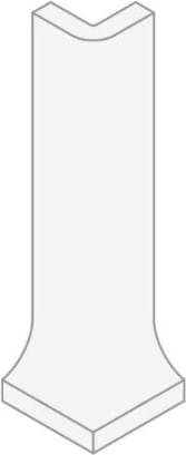 VitrA Miniworx Ral 9016 White Covebase External Corner Sit-In Matt 3x10