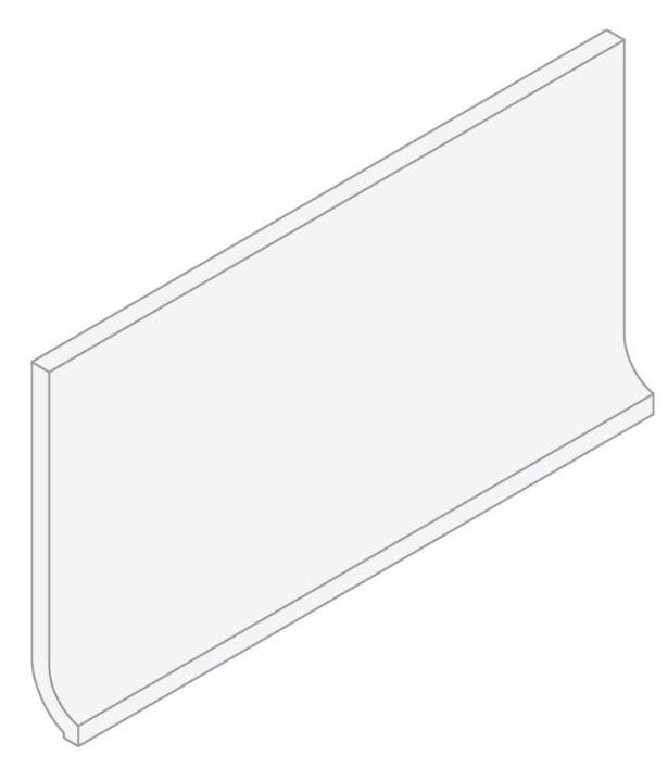 VitrA Miniworx Ral 9016 White Covebase Sit-In Matt 10x20