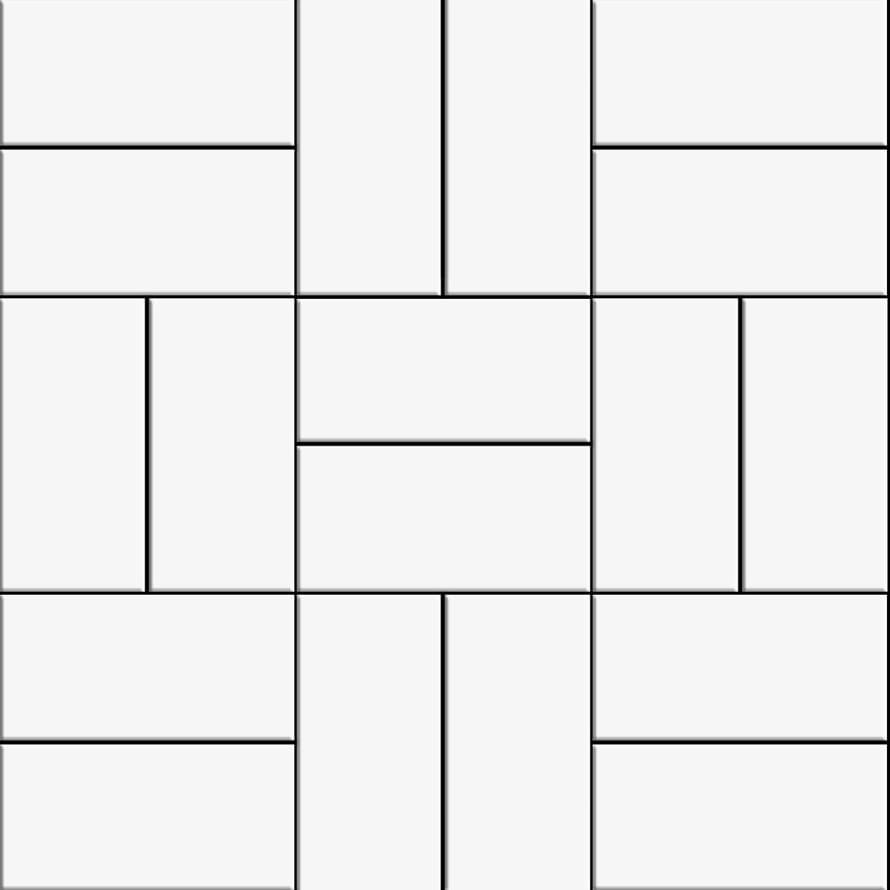 VitrA Miniworx Ral 9016 White Crosshatch Glossy Nn 5x10 30x30