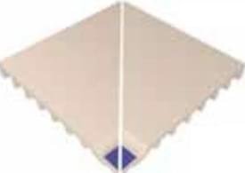 VitrA Pool Ral 2307015 Blue Edge With Finger Grip Internal Corner Glossy 37.5x37.5 VitrA Pool Ral 2307015 Blue Edge With Finger Grip Internal Corner Glossy 37.5x37.5