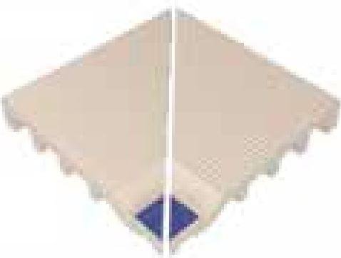 VitrA Pool Ral 2307015 Blue Edge With Finger Grip Internal Corner Slope Glossy 25x25