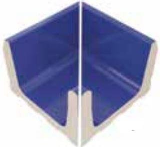 VitrA Pool Ral 2307015 Blue Low Water Level Overflow Wide Channel External Corner Glossy 12.5x25 VitrA Pool Ral 2307015 Blue Low Water Level Overflow Wide Channel External Corner Glossy 12.5x25