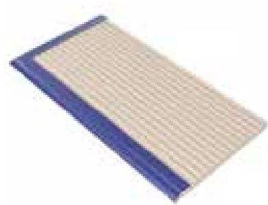 VitrA Pool Ral 2307015 Blue Rounded Edge Right Corner Glossy 8Mm 12.5x25