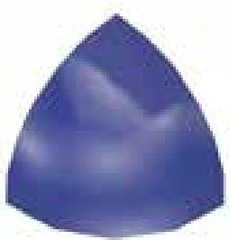 VitrA Pool Ral 2307015 Blue Up Out External Corner Matt 8x8