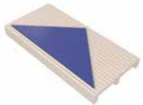 VitrA Pool Ral 5002 Cobalt Blue Direction Mark 2 Glossy 12.5x25