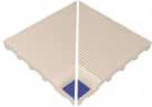 VitrA Pool Ral 5002 Cobalt Blue Edge With Finger Grip Internal Corner Glossy 23Mm 25x25