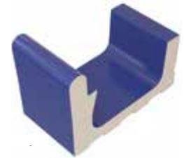 VitrA Pool Ral 5002 Cobalt Blue High Water Level Half Narrow Channel Glossy 12.5x25