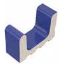 VitrA Pool Ral 9016 White Low Water Level Overflow Quarter Narrow Channel Glossy 12.5x25