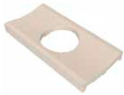 VitrA Pool Unglazed Channel Tile With Outlet Matt 12.5x25