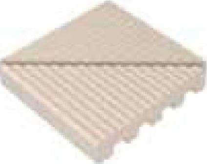 VitrA Pool Unglazed Ribbed Tile Corner Matt 12.5x12.5