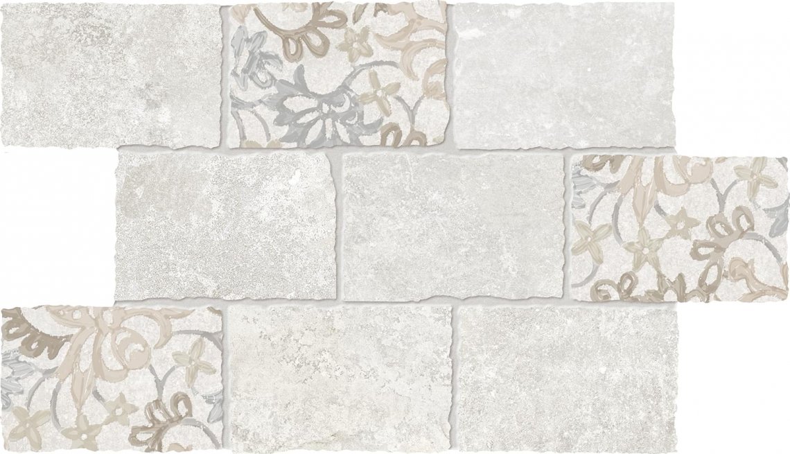 Viva Heritage Mosaico Major Florita Deco Ivory 30x45