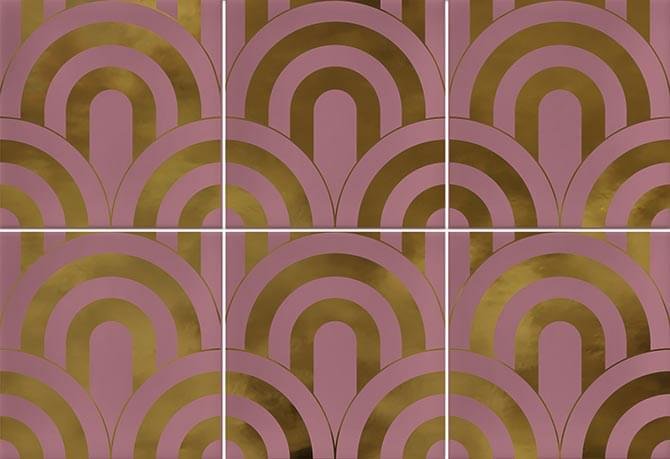 Vives Hanami Takada Marsala Oro 23x33.5