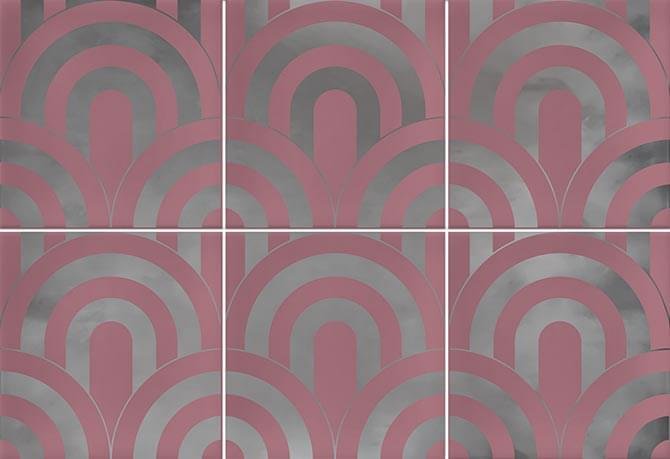 Vives Hanami Takada Marsala Plata 23x33.5