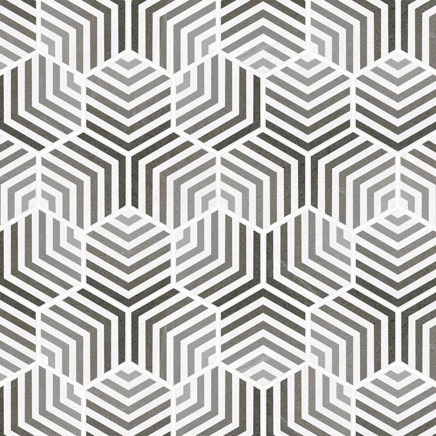 Vives Seine Hexagono Lacroix Gris 23.3x26.6 Vives Seine Hexagono Lacroix Gris 23.3x26.6