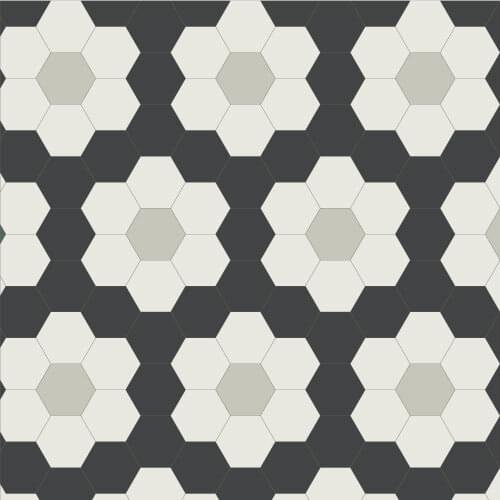 Winckelmans Complex Mosaics Special Design Flower 2-005 Hex-10 9Mm 100x100