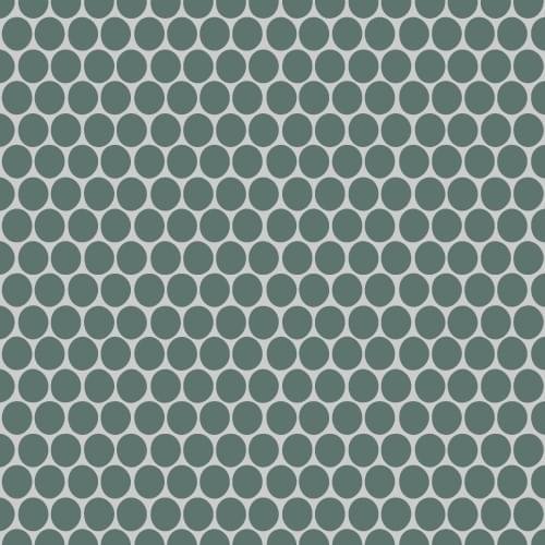 Winckelmans Rounds Mosaics Rounds D18 Dark Green Vef 28x30