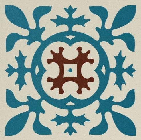 Winckelmans Simple Colors Decors Encaustic Enc02 Lis 01 10X10 10x10