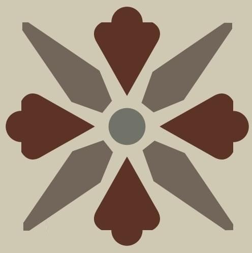 Winckelmans Simple Colors Decors Encaustic Enc06 Fleur 03 5x5