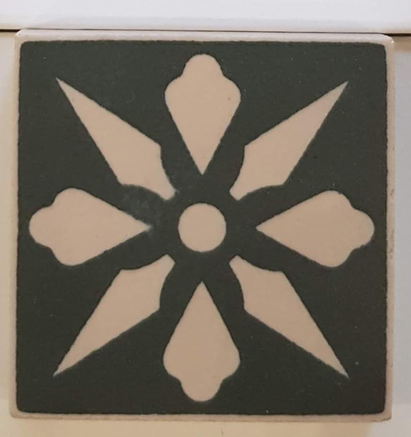 Winckelmans Simple Colors Decors Encaustic Enc06 White Black 5x5