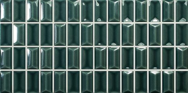 Wow 3D Bars Diamond Emerald Gloss 12.5x25
