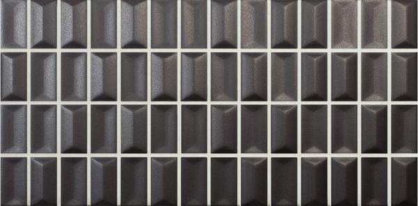 Wow 3D Bars Diamond Onix Matt 12.5x25
