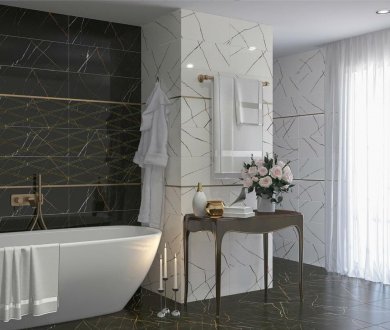 Плитка Eletto коллекция Black And Gold