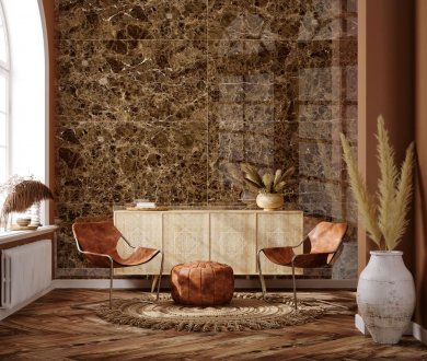 Плитка Global Tile коллекция Dark Emperador