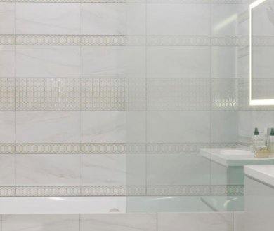 Плитка М Квадрат коллекция Bianco